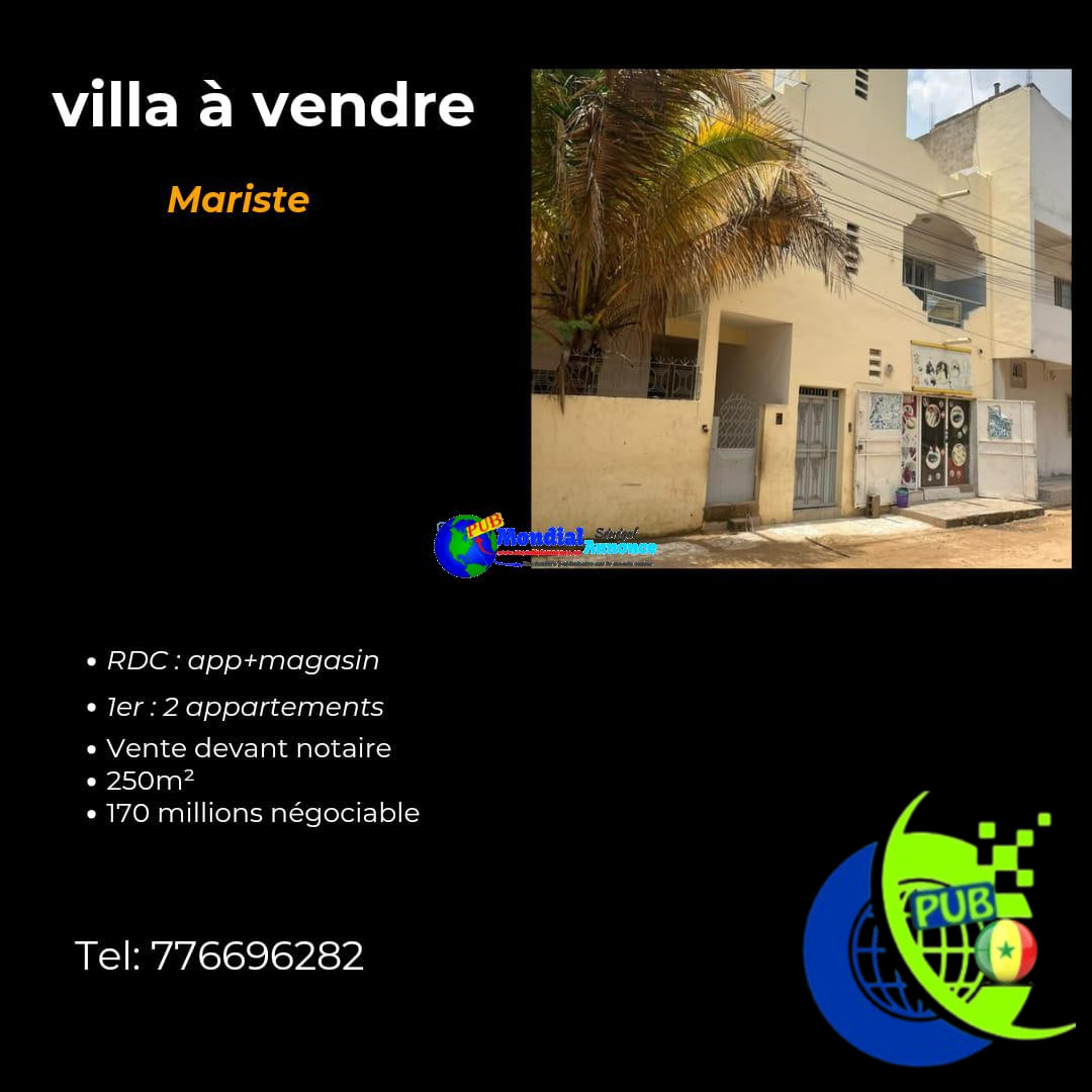Villà à vendre Mariste :  *Tf ! *Vente devant notaire ! Plus d’infos : 776696…