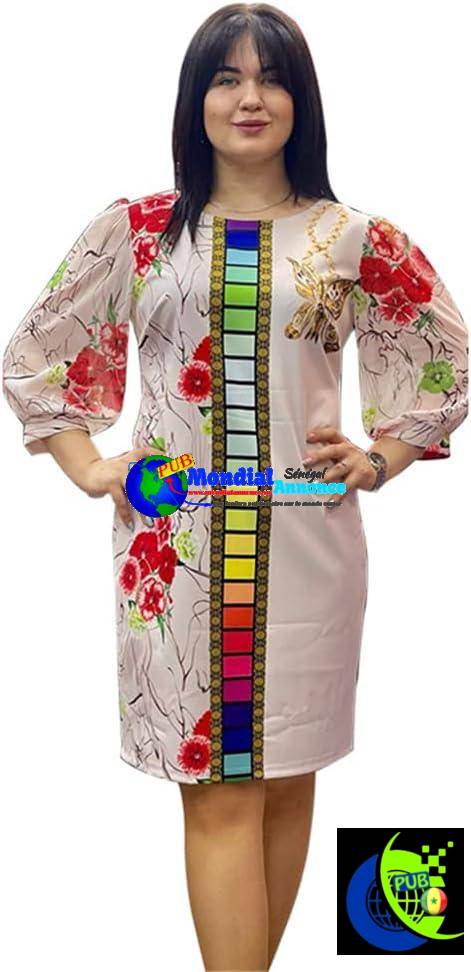 Robe Africaine Dashiki rouge XL disponible