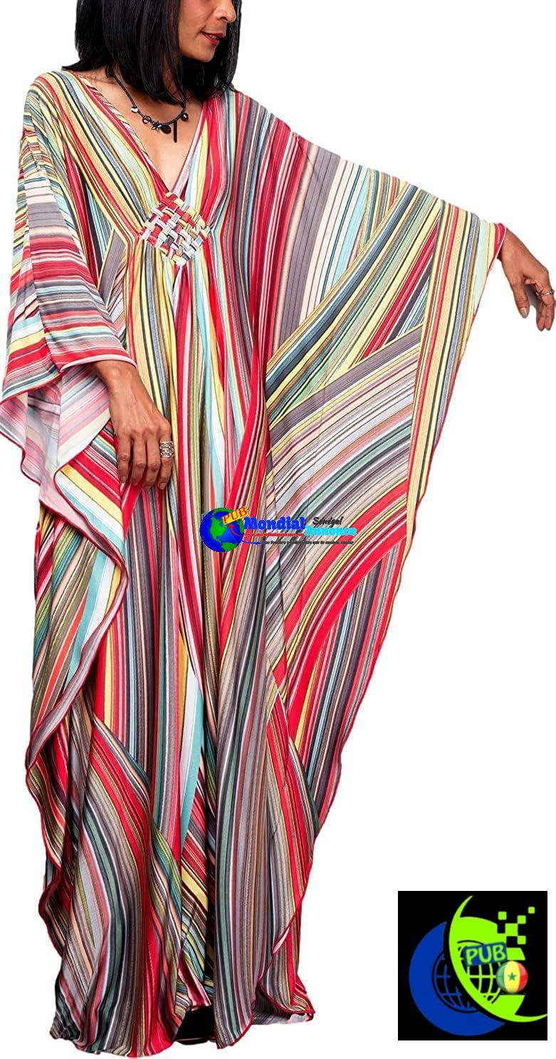 Cache-Maillots Grande Taille, Caftans Plage Cover-Up Maxi, Robe De Plage Caftan
