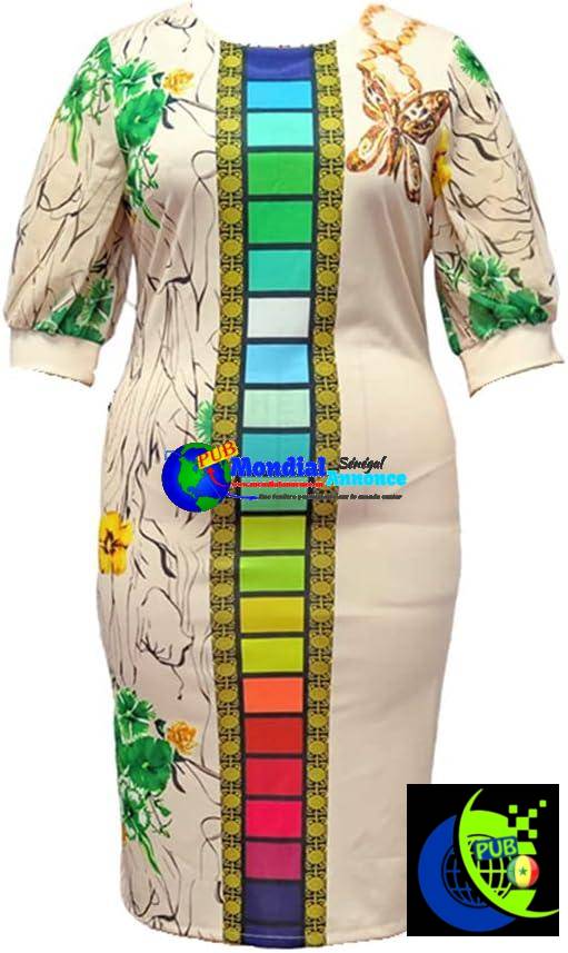 Vêtements africains Robe décontractée Dashiki  pour femmes