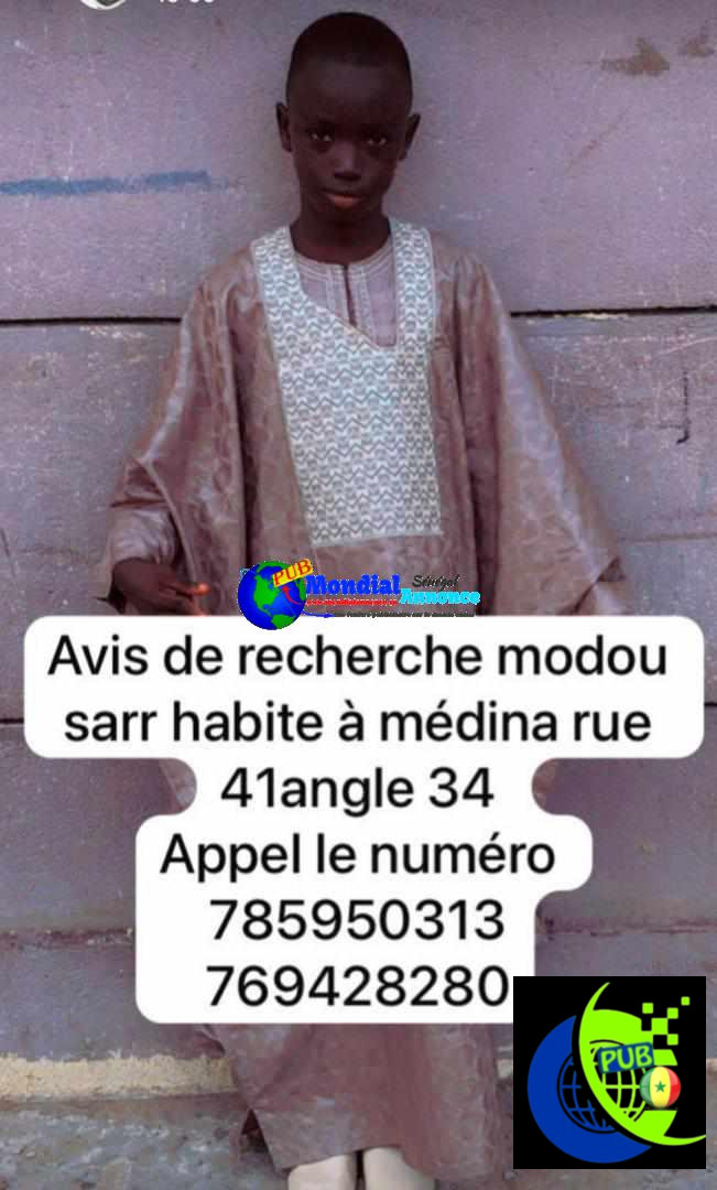Avis de recherche Dakar