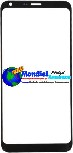 Lentille de rechange Accessoires pour téléphone portable – lentille extérieure en verre pour LG Q6/Q6+ LG-M700 M700 M700A US700 M700H M703 M700Y (Noir)