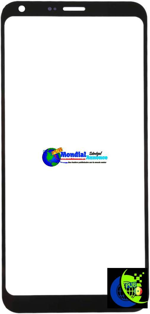 Lentille de rechange Accessoires pour téléphone portable – lentille extérieure en verre pour LG Q6/Q6+ LG-M700 M700 M700A US700 M700H M703 M700Y (Noir)