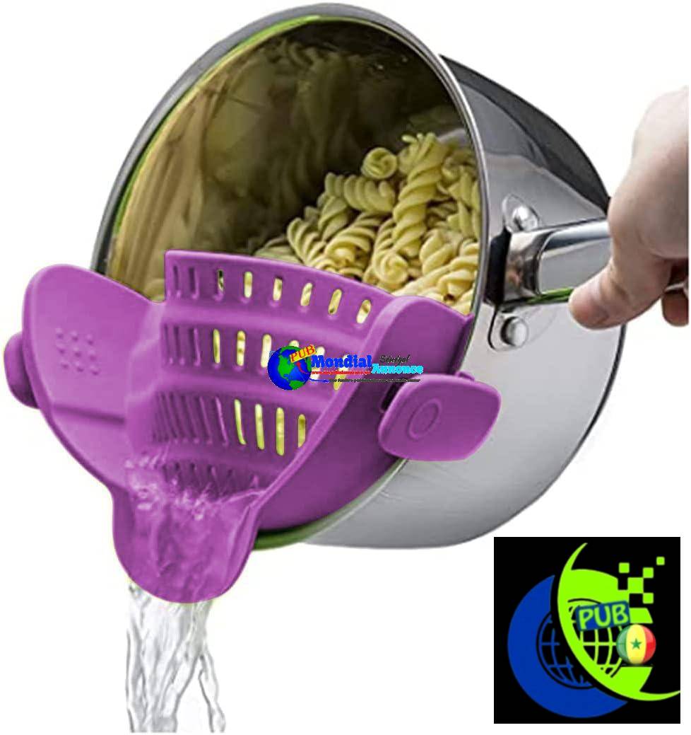 Passoire En Silicone Generic 2SYX Instant Noodles Strainer, Acrylique