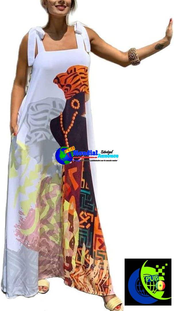 Robes africaines 2022 Mode Afrique Vêtements Dashiki Robe Africaine Casual  M