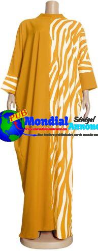 Robes Africaines pour Femmes Mode Afrique Vêtements Hip Hop Femme Vêtements Africains Décontractés Dashiki Robe Africaine Jaune Taille Unique
