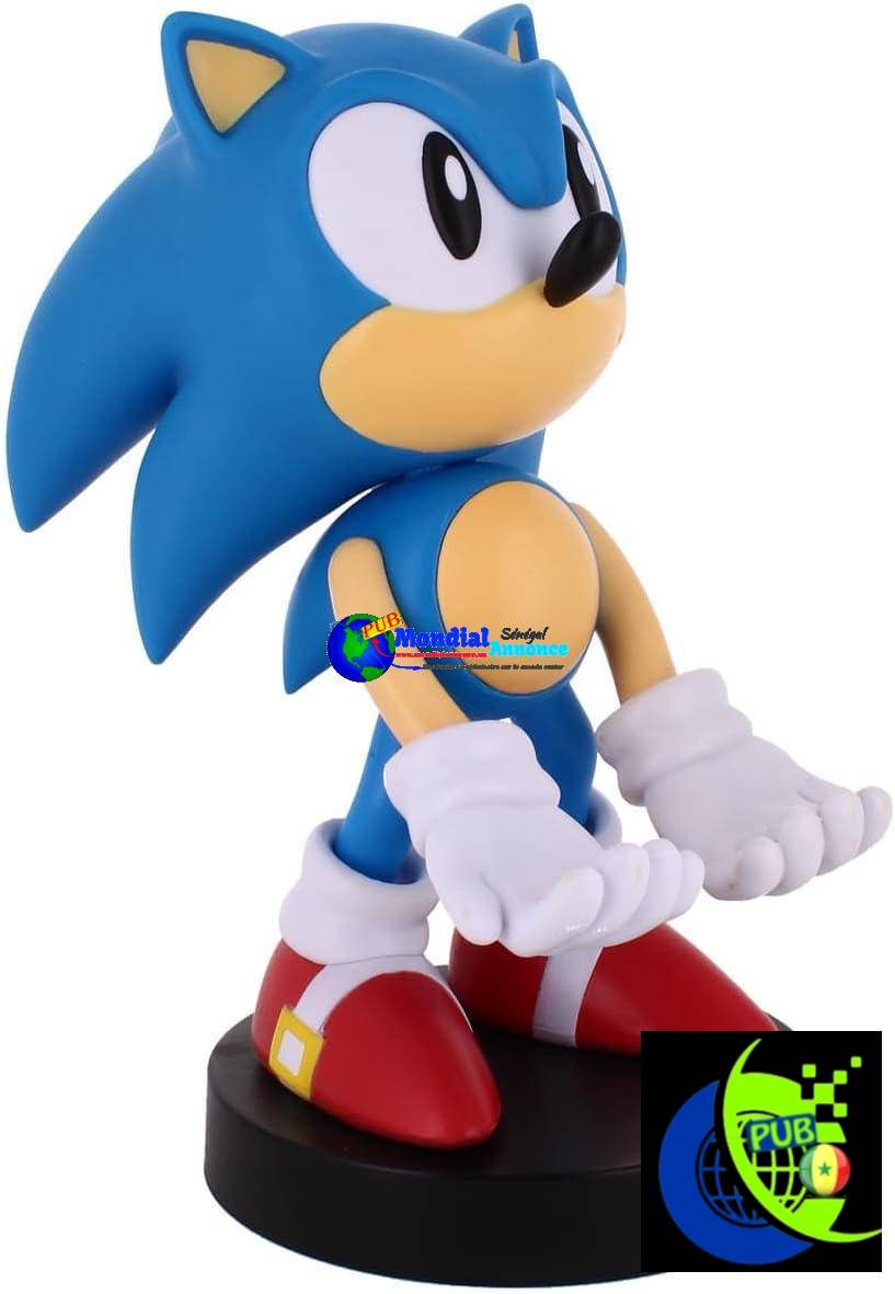 Cable Guys – Support d’accessoires de jeu Sonic The Hedgehog et support de téléphone pour la plupart des manettes (Xbox, Play Station, Nintendo Switch) et téléphone