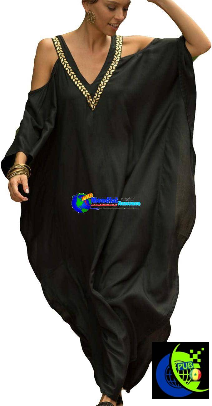 Robe caftan turque à épaules dénudées pour maillot de bain, robe de plage