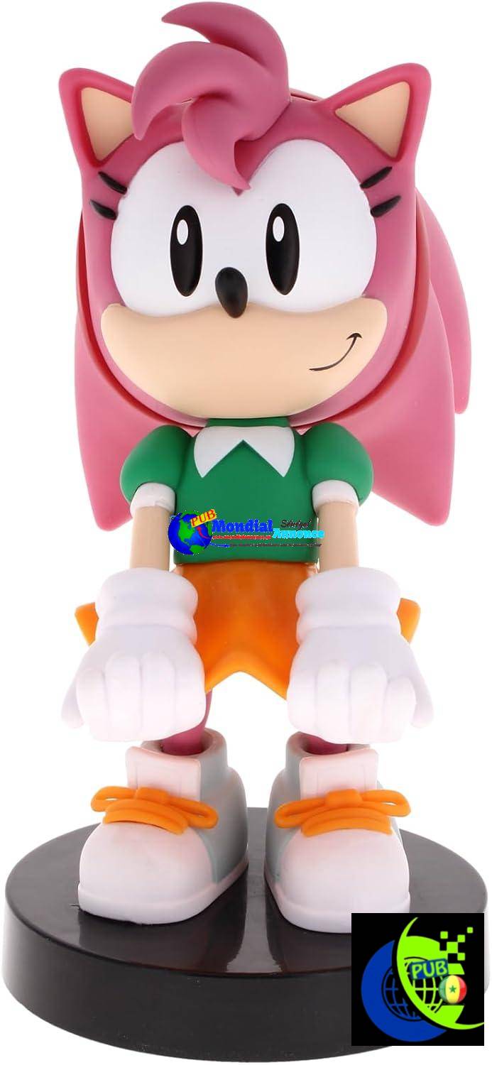 Cable Guys – Support Amy Rose Sonic the Hedgehog pour téléphones et manettes Xbox, PlayStation, Nintendo Switch