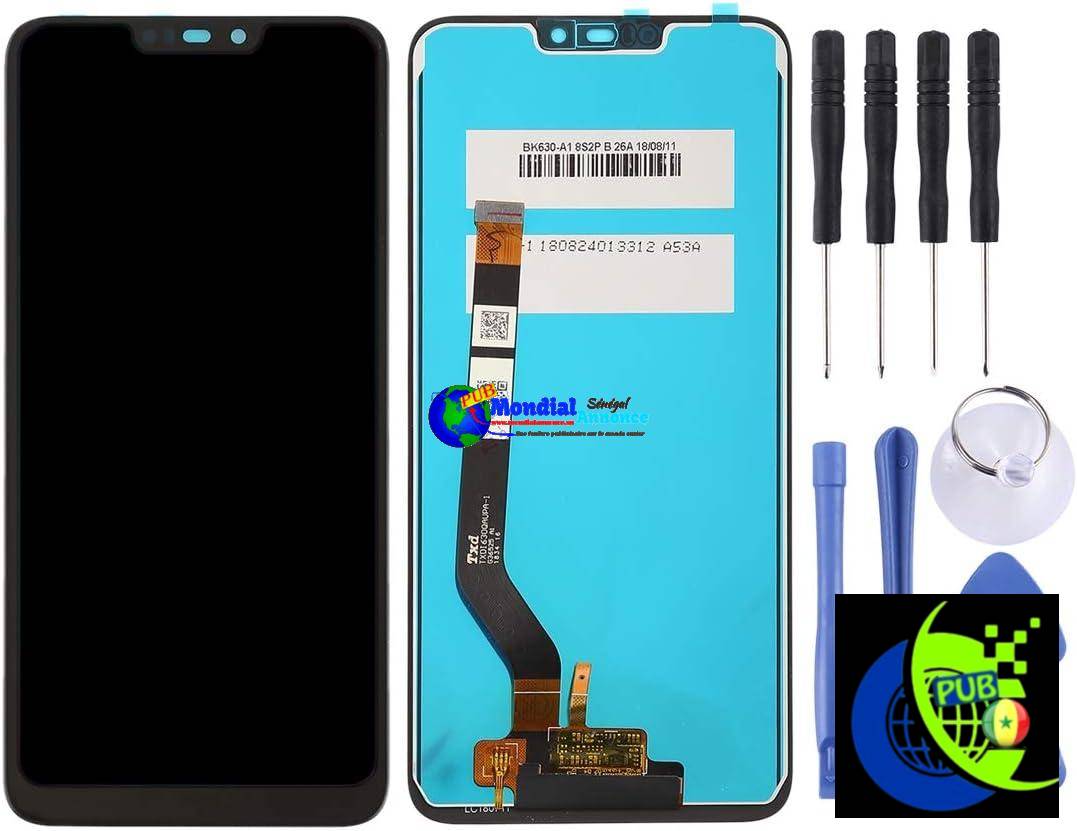 Écran LCD de téléphone Mobile Écran LCD OEM pour Huawei Honor 8C avec numériseur Complet (Noir) Réparation