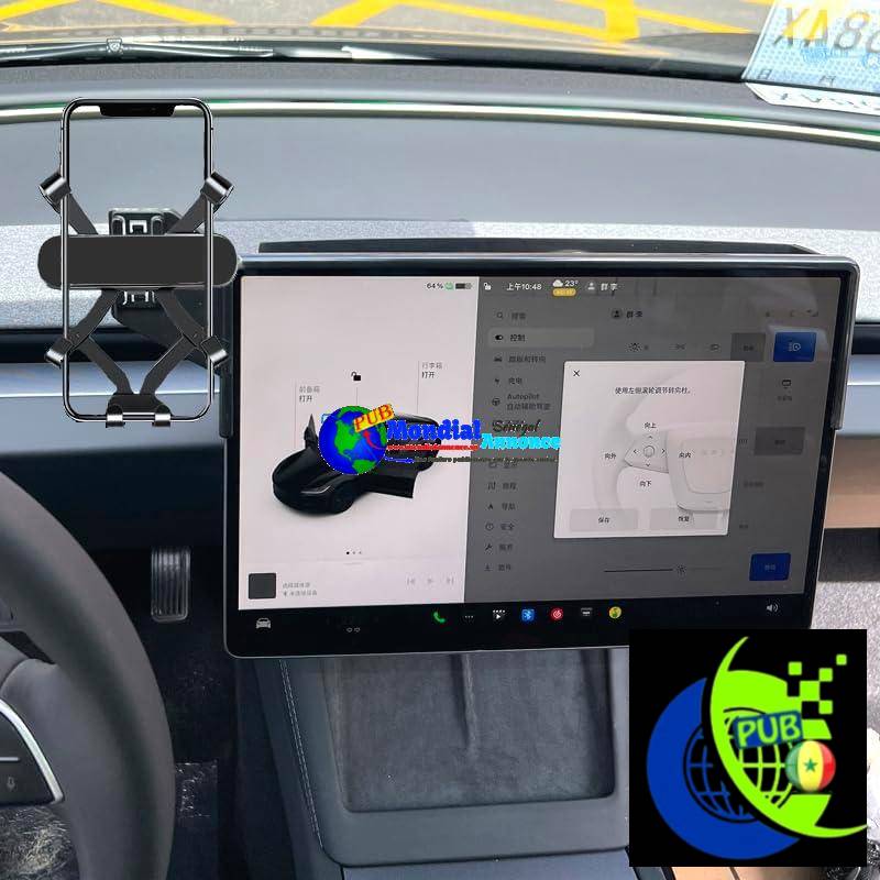 GXQKHFA : Support de téléphone pour voiture compatible Tesla Model 3 (2024)