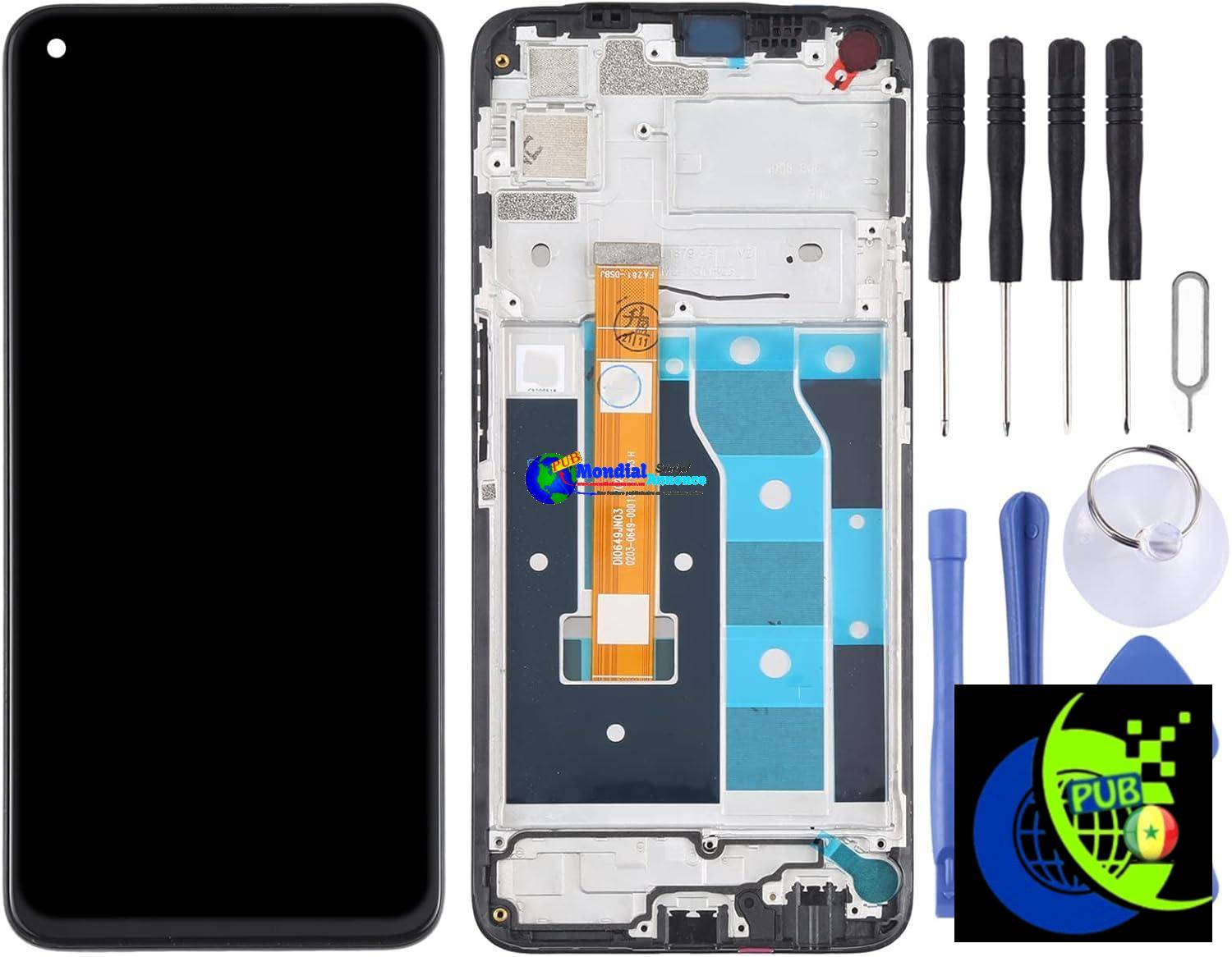 Écran LCD Oppo Realme Narzo avec Numériseur et Cadre – Pièce de Réparation
