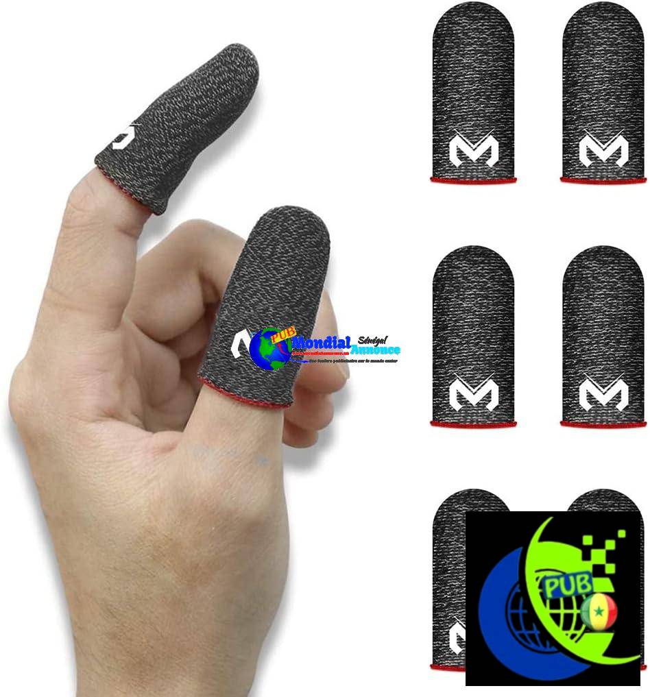 Manchons de doigts SIOPPKIK Anti-Transpiration Respirant pour Écran Tactile Tir et Visée Sensibles – manchons de doigts pour Couteaux Out/PUBG pour Android et iOS