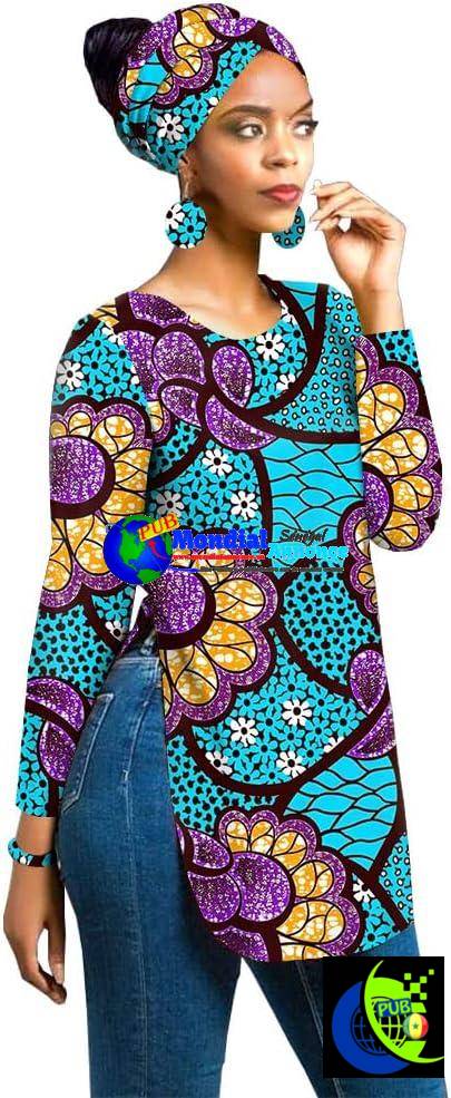 Chemise Dashiki Pour Femmes Ankara Chemise Hauts
