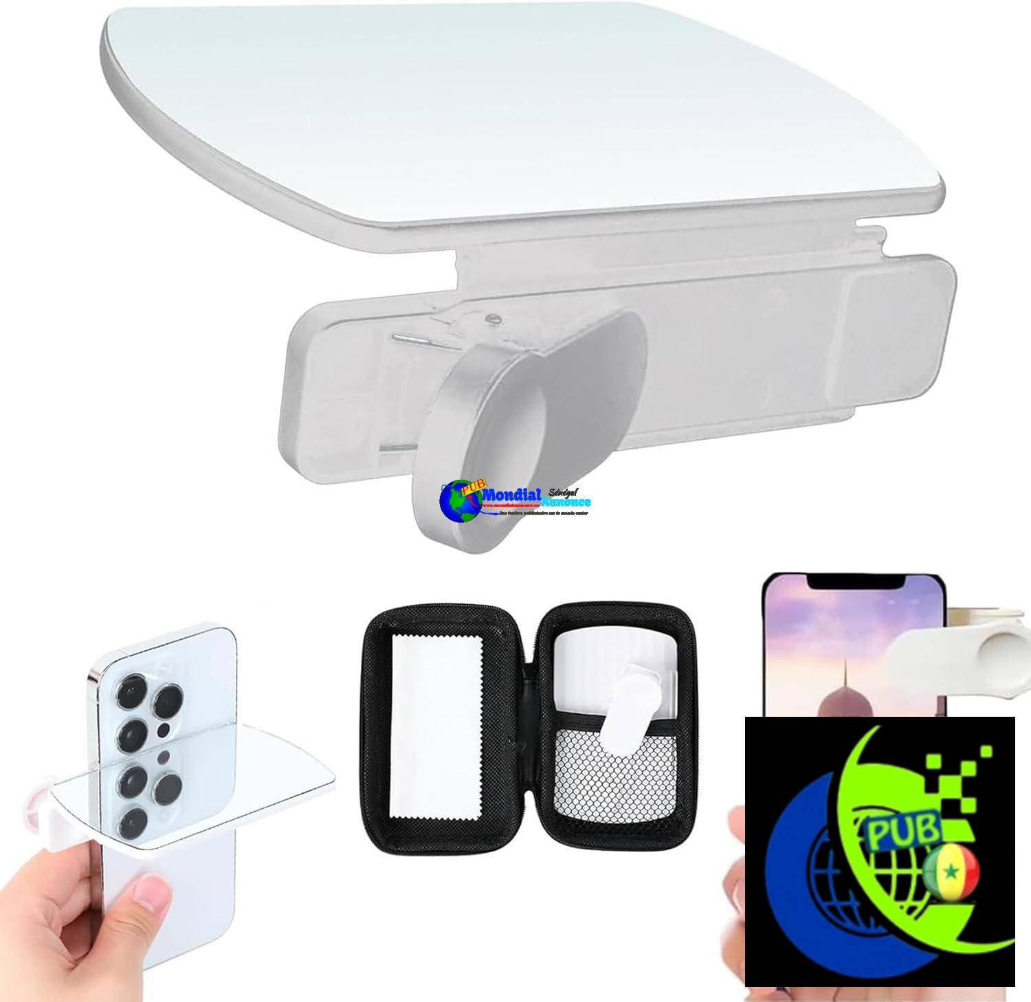 Clips Réflecteurs pour téléphone portable, Miroir de Réflexion Réglable pour Appareil Photo