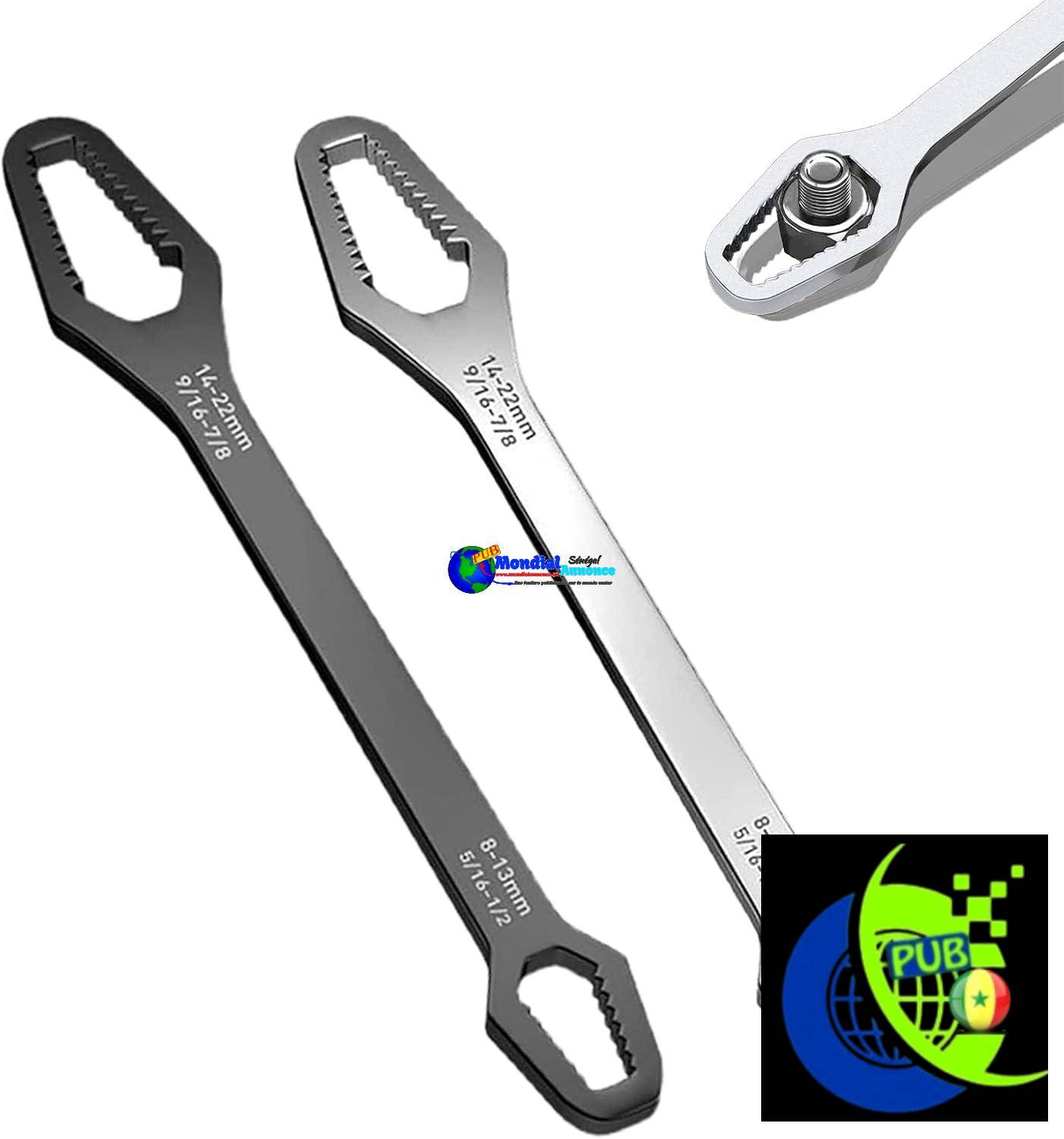 MOTEERLLU Lot de 2 clés Torx universelles 8-22 mm