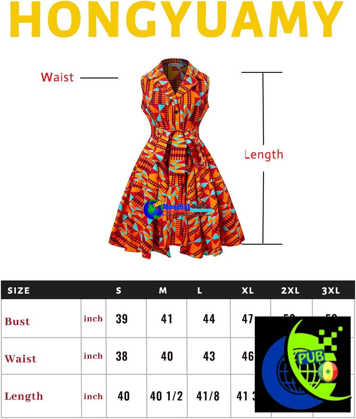 Robe sans manches à imprimé africain, Robe à lacets Ankara, Robe à la mode en cire
