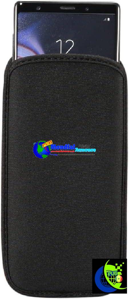 DFV mobile – Housse de protection souple en néoprène imperméable et antichoc, sac de transport fin pour CROSSCALL Stellar-X5 (2023) – Noir