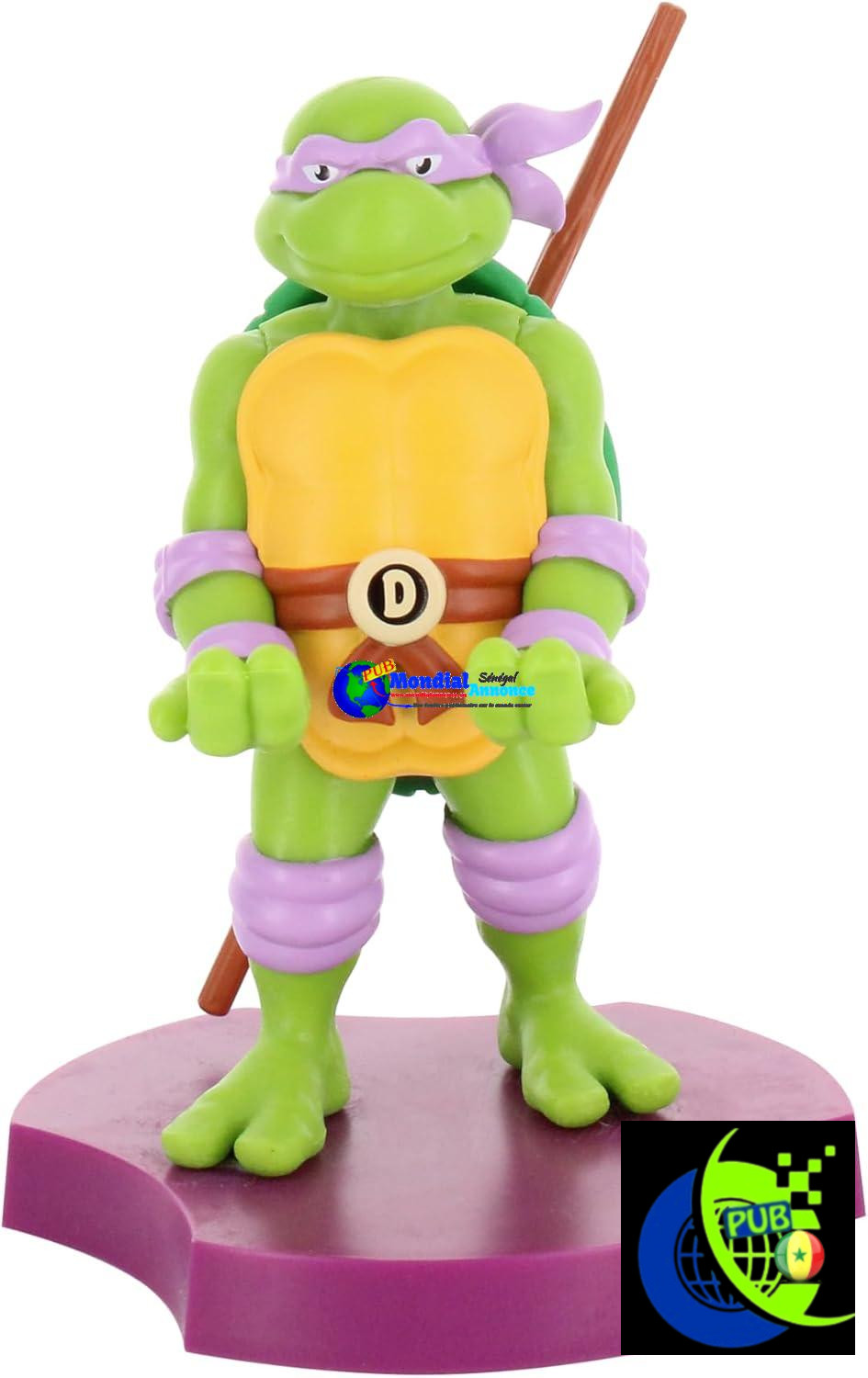Exquis Gaming Cable Guys Holdem – TMNT Donatello Petits accessoires technologiques à collectionner et mini support de téléphone (iPhone, Samsung, écouteurs, écouteurs)