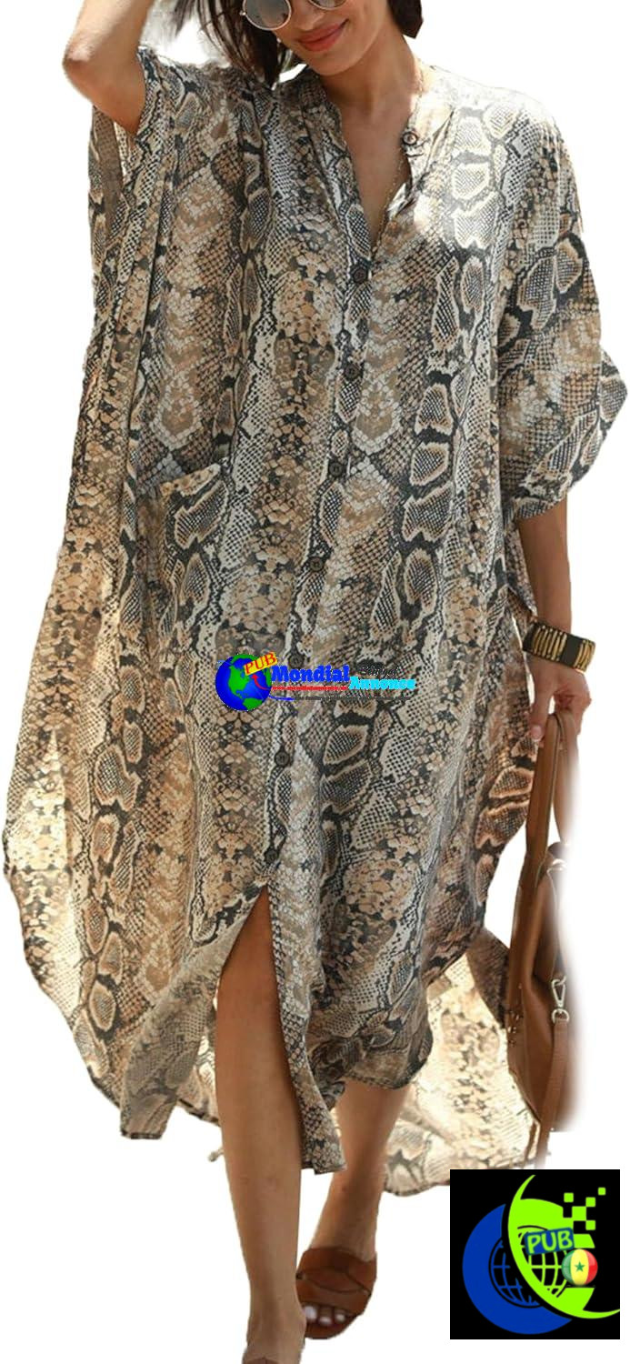 Chunoy caftan Robe kimono décontractée