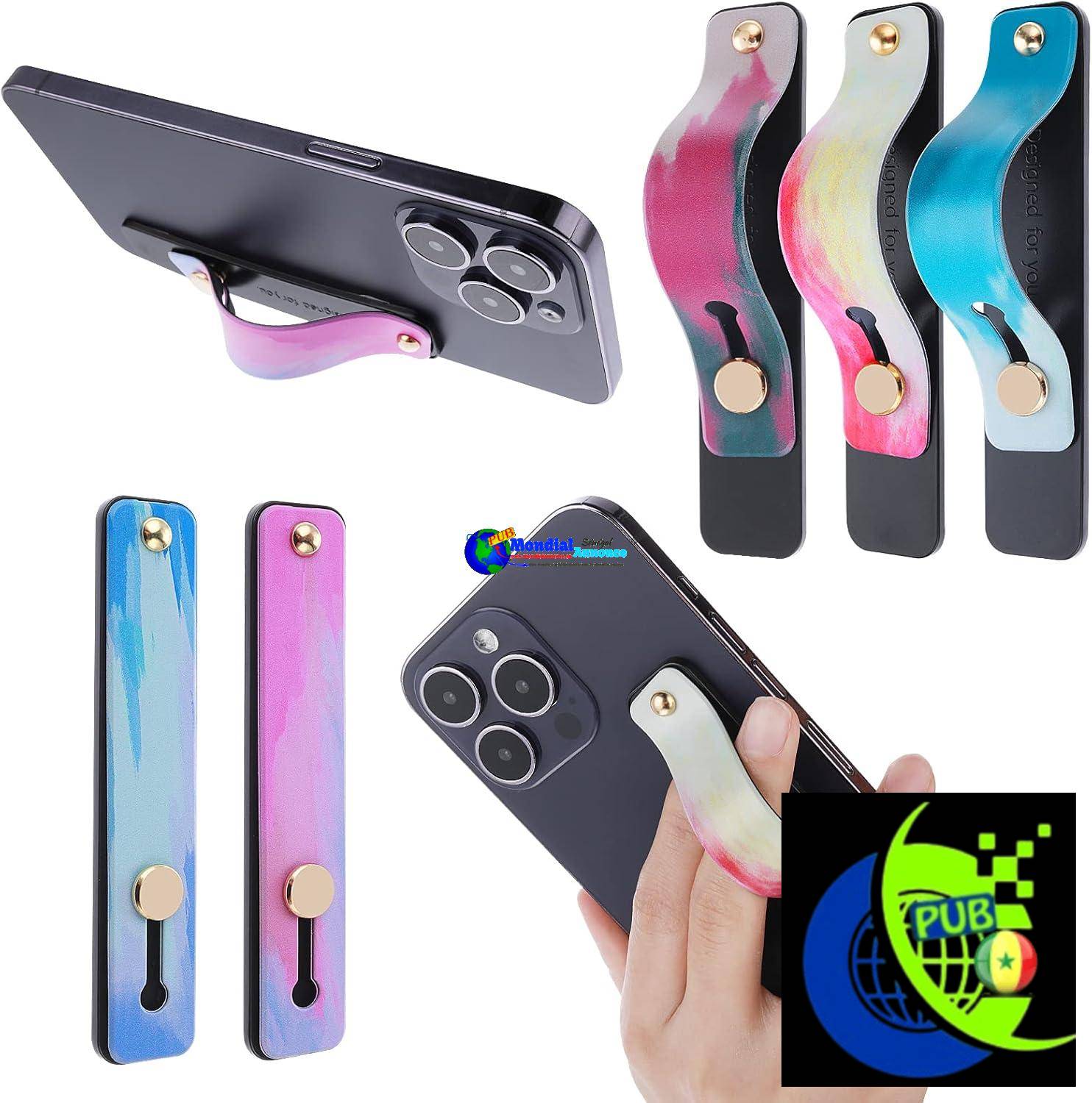 Support téléphone Cobee Phone Loop – Lot de 5 Supports de Téléphone Universels en Silicone Coloré