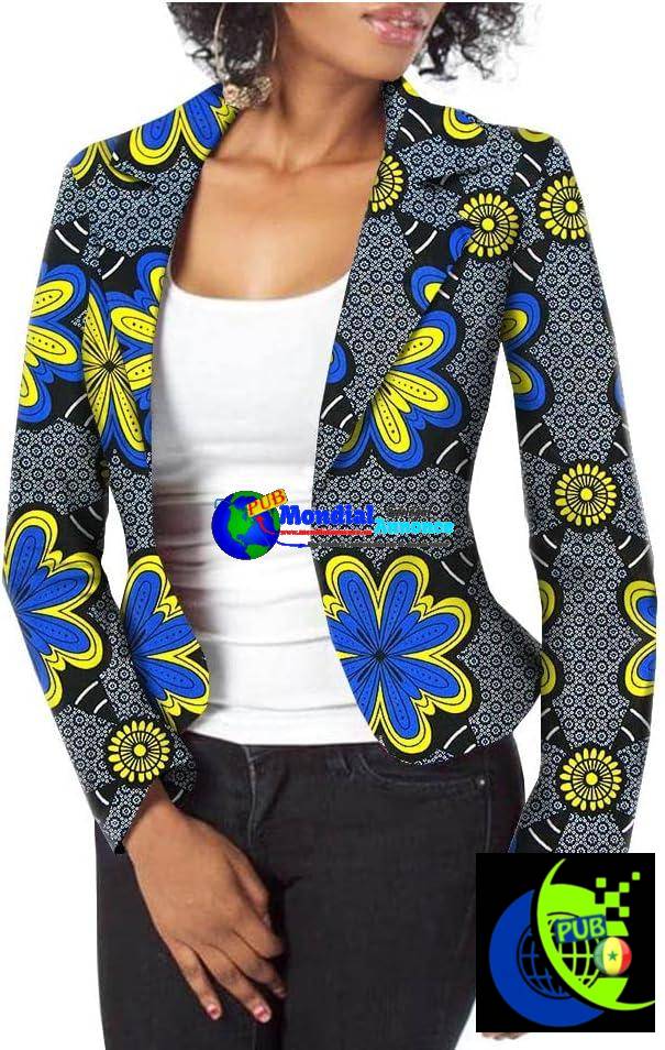 Veste pour femme africaine, manteau, imprimé cire, haut, Dashiki, vêtements décontractés, vêtements traditionnels