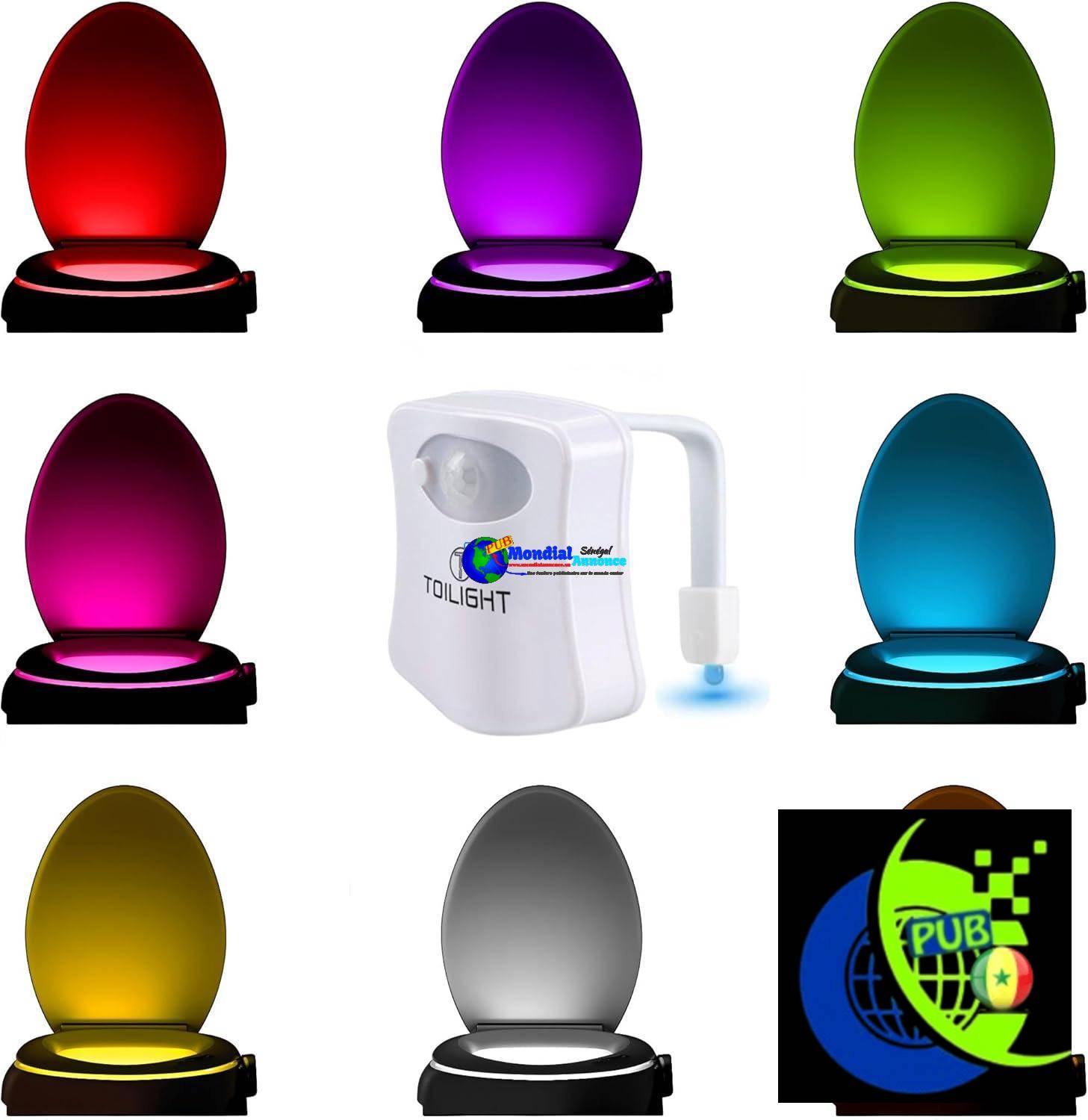 ToiLight Votre Éclairage DEL. LED de nuit pour les toilettes ou les salles de bains.