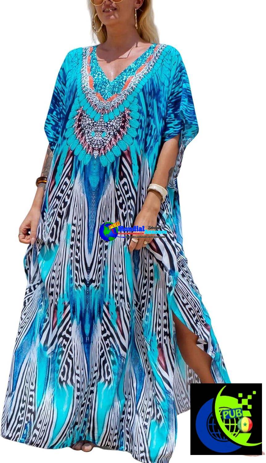 Robe de plage grande taille pour femme