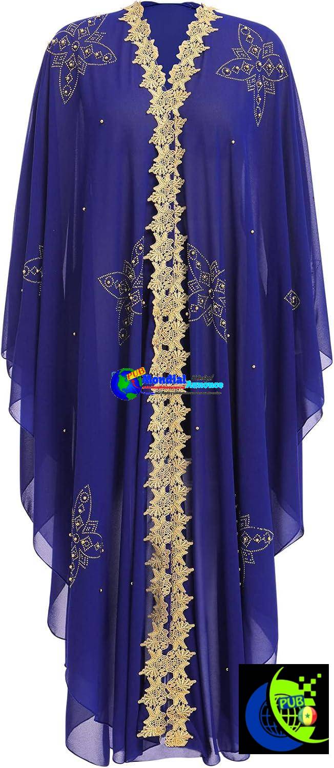 Robes hijab en mousseline de soie pour femme musulmane