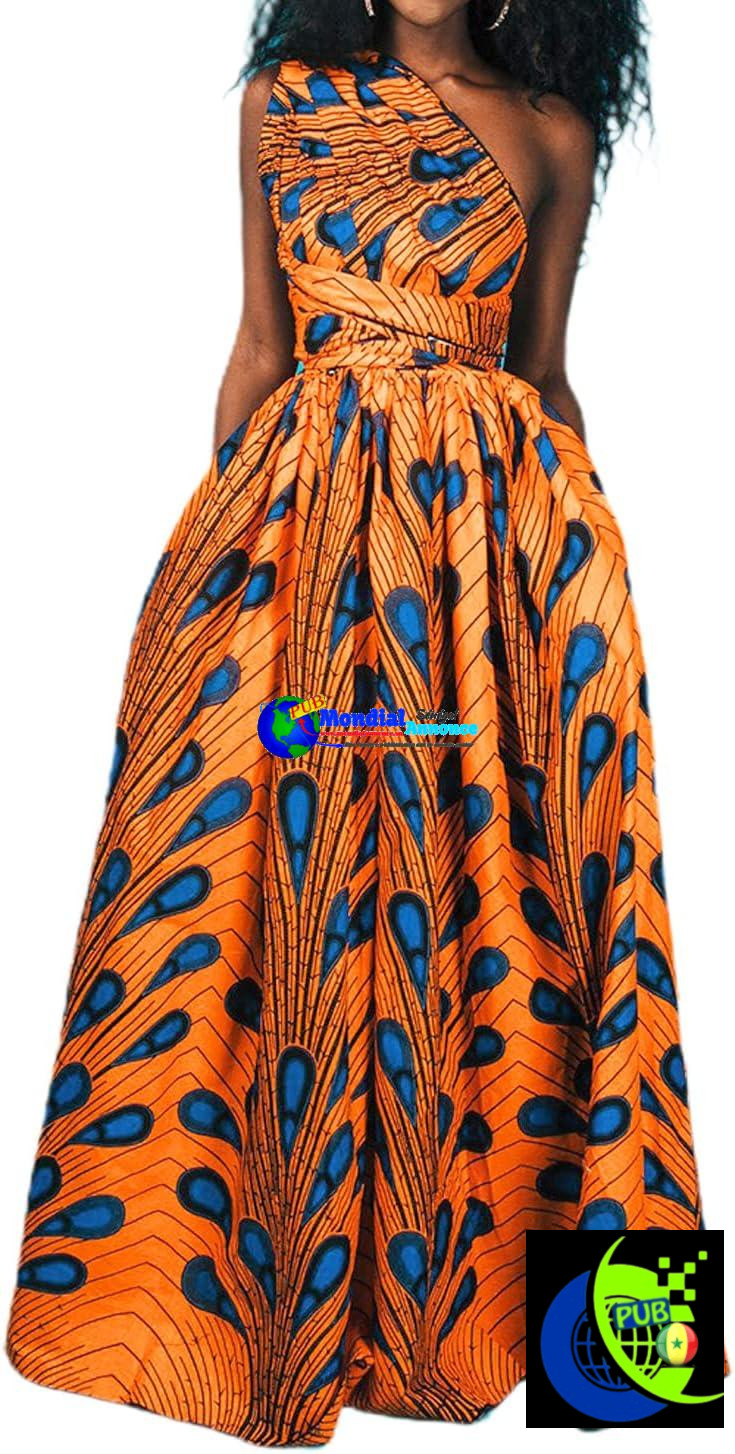 Robe décontractée imprimée africaine, Costume traditionnel Dashiki