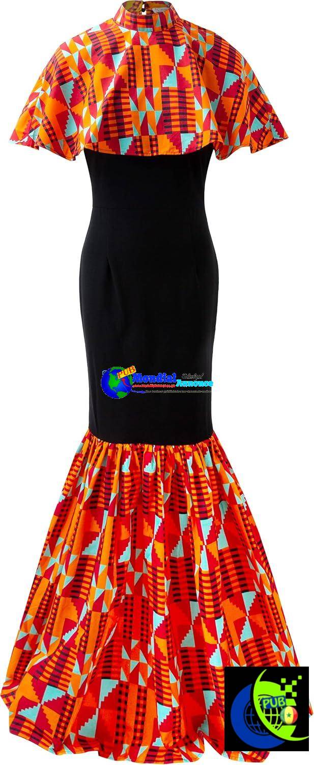 Tenues africaines Ankara pour femmes, robes à imprimé Kente