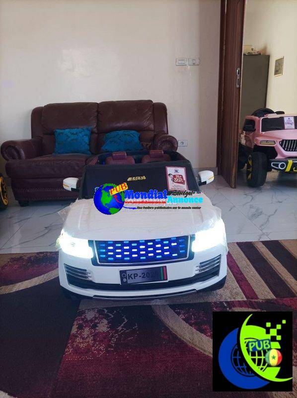 Jouet pour enfants 3-8 ans – Voiture électrique Range Rover blanche