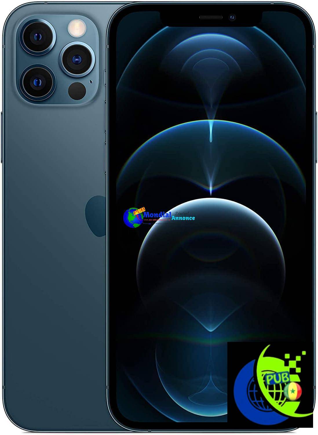 Apple iPhone 12 Pro, 256GB, Bleu Pacifique – (Reconditionné)
