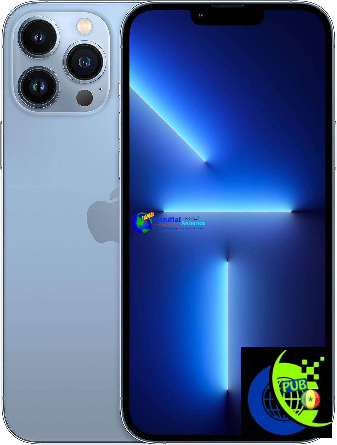 Apple iPhone 13 Pro Max, 128Go, Bleu Alpin – (Reconditionné)