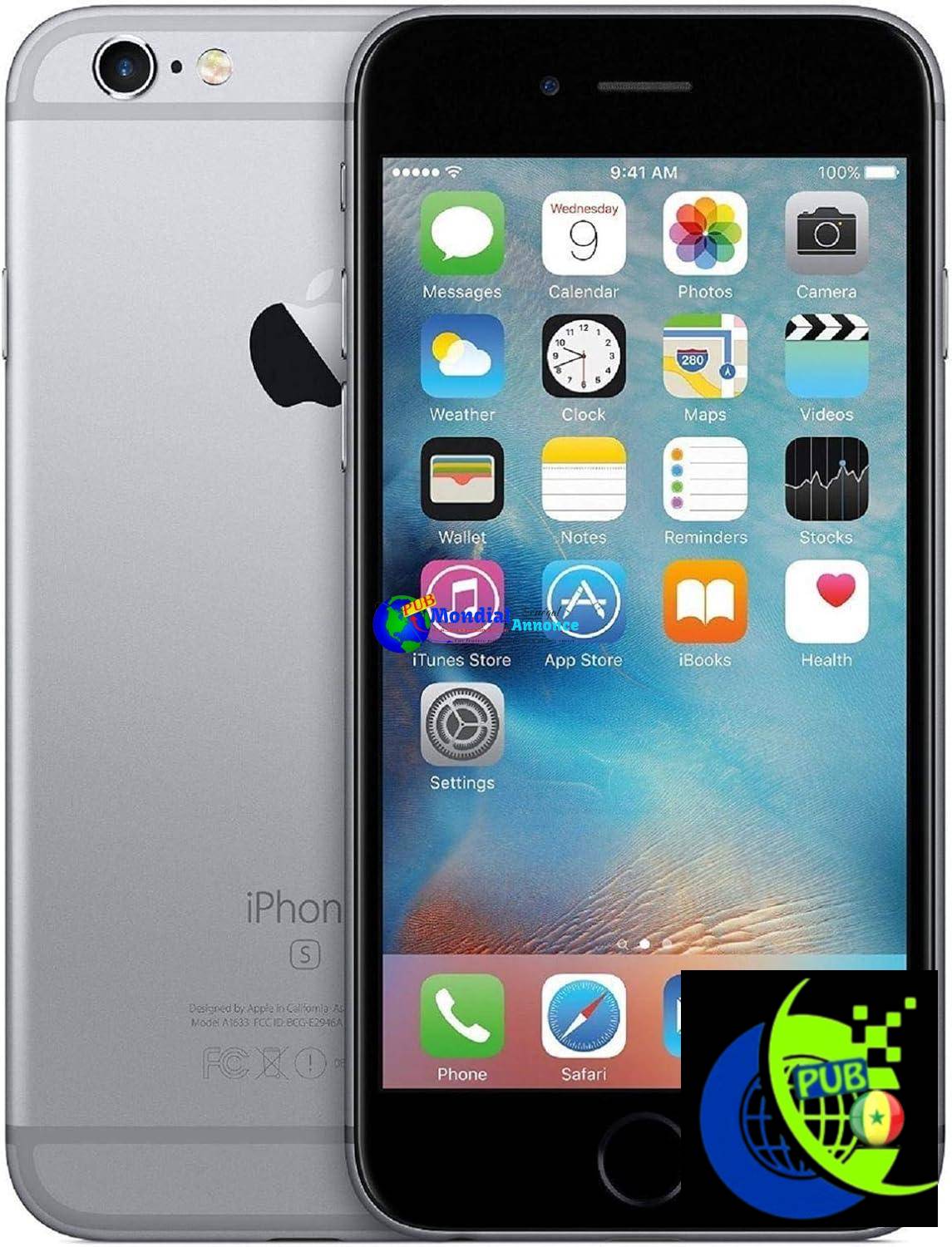 Apple iPhone 6S Smartphone sans carte SIM 4,7 pouces 32 Go – Gris sidéral (renouvelé)