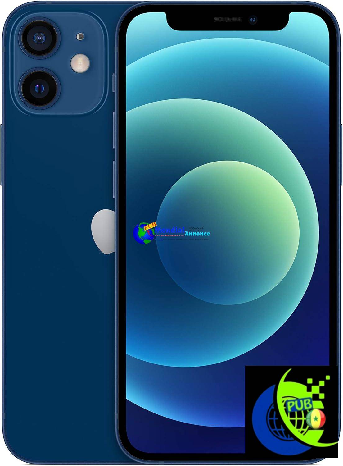 Apple iPhone 12 mini, 64Go, Bleu – (Reconditionné)