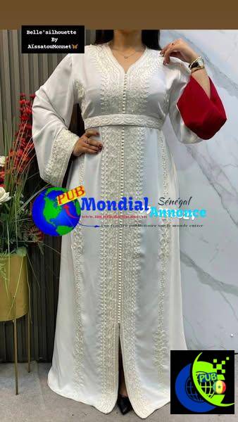 Caftan Oriental Chic – Élégance & Raffinement 100% Coton pour Toutes les Occasions