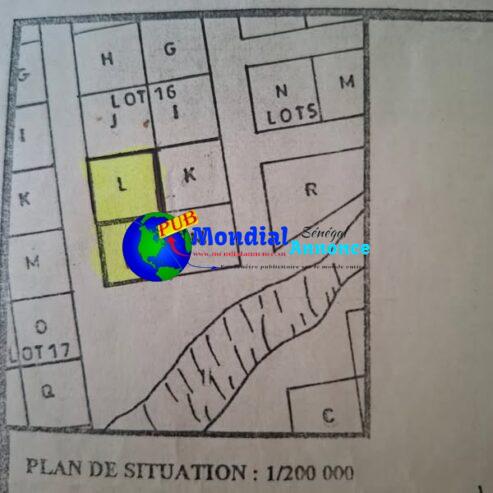 Terrain 400m2 à vendre très belle opportunité à Mbodiène