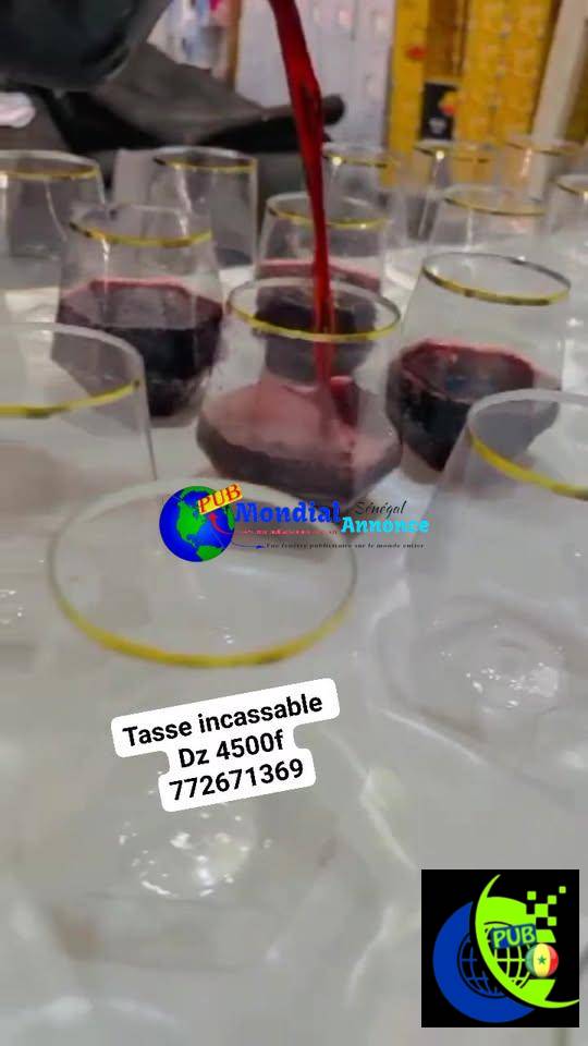 Tasses incassables Ndimbeul Ndiabote pour toute la famille