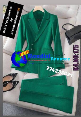 Ensemble Blazer 2 pièces – Élégance et confort ✨💜