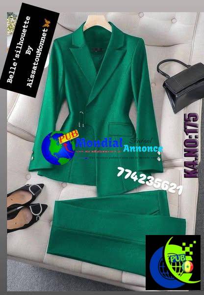 Ensemble Blazer 2 pièces – Élégance et confort ✨💜