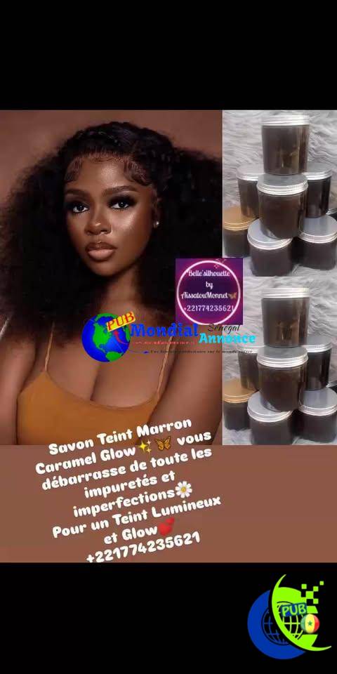 Savon Teint Marron Caramel Glow – Éclat et Pureté pour Votre Peau