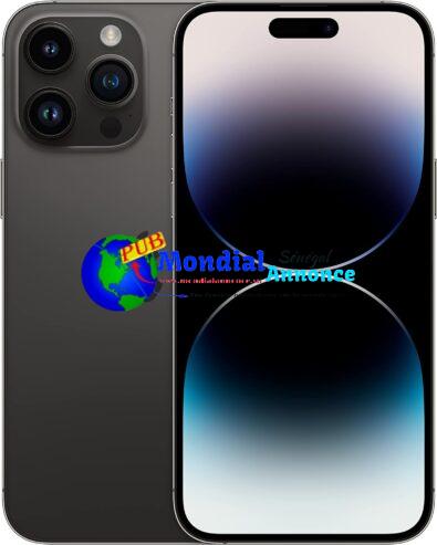 Apple iPhone 14 Pro Max, 128 Go – Noir sidéral – (Reconditionné)
