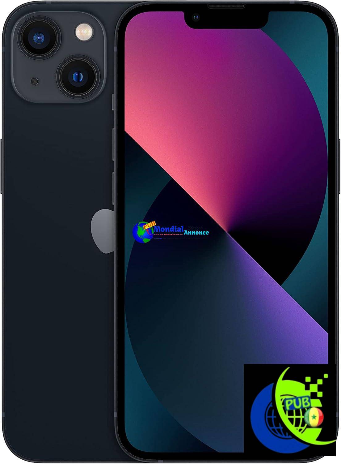 Apple iPhone 13, 128 Go – Minuit – (Reconditionné)