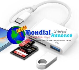 Lecteur carte SD pour téléphone 