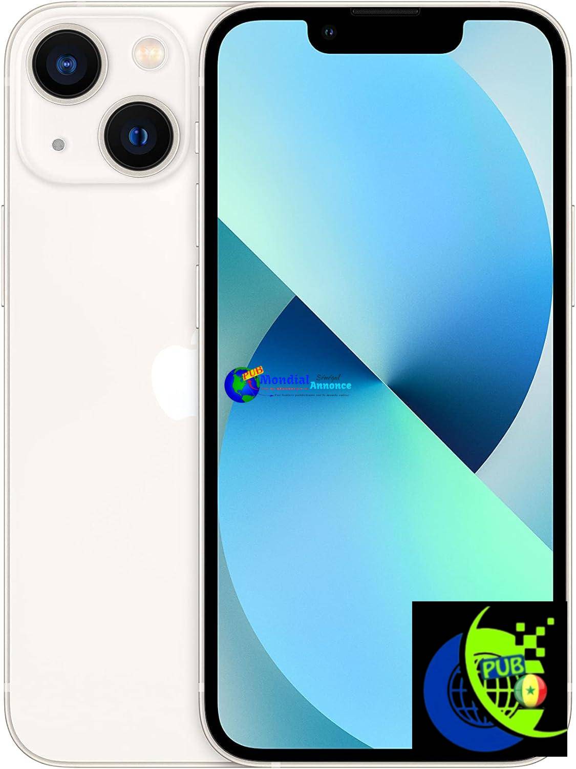 Apple iPhone 13 Mini, 128Go, Lumière stellaire – (Reconditionné)