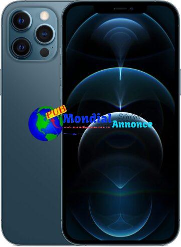Apple iPhone 12 Pro Max, 128GB, Bleu Pacifique – (Reconditionné)