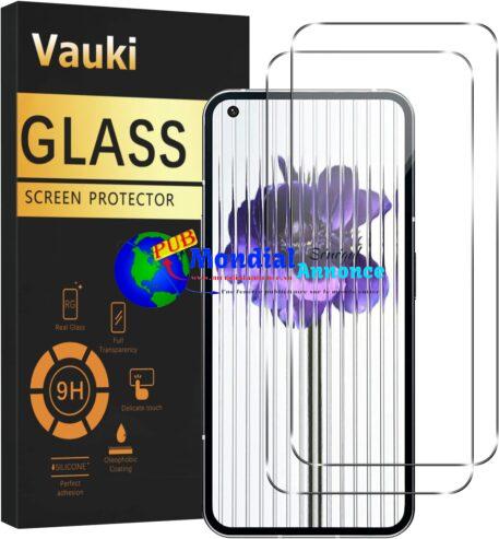 Vauki Verre Trempé pour Nothing Phone (1) [2 Pièces] Vitre Protection Écran Ultra HD Dureté 9H Glass Résistant Anti Rayures avec Haute Transparence à 99% Sans Bulles pour Nothing Phone (1) 6.55″