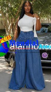 Pantalon Jeans Bas Large 