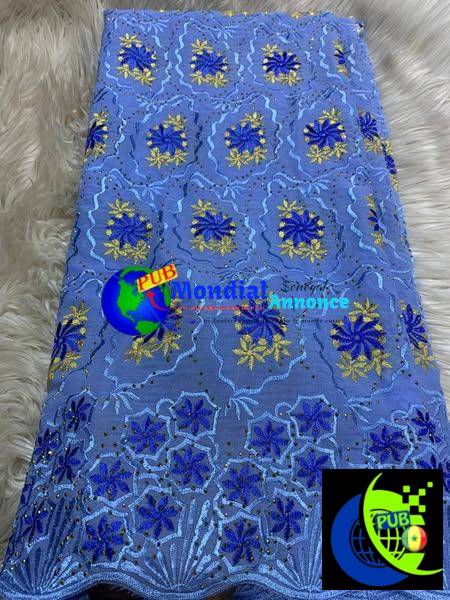 Brodé Lafaya- Paquet de 5 yards à 12 500 FCFA